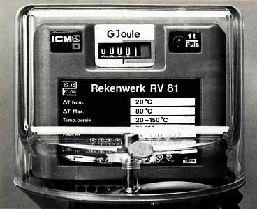 Giga Joule meter voor stadsverwarming